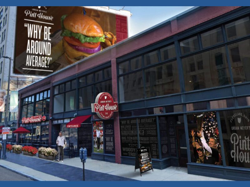 A rendering of a restaurant.